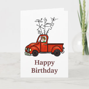 Ham Radio Mobile Rigトラック誕生日カード カード