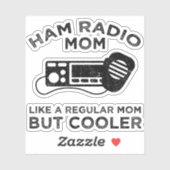 Ham Radio Mom – 普通の母親のように シール (シート)