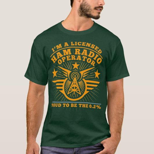 Ham Radio Operator 誇りを持った CBおもしろい Radio Gift Tシャツ (正面)