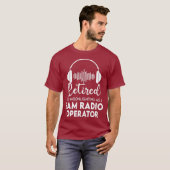 Ham Radio Operator 退職した Shirtの素晴らしパパ Tシャツ (正面フル)
