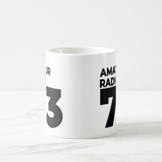 Ham Radio Operator 73 – アマチュア・ラジオ・マニア コーヒーマグカップ (中央)