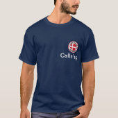 Ham Radio Operator Denmarkフラグのカスタマイズ Tシャツ (正面)