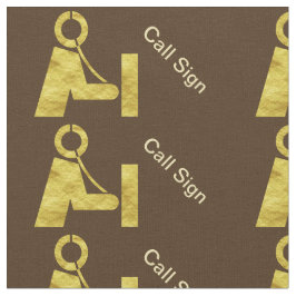 Ham Radio Operator Golden Icon Fabric +コールサイン ファブリック