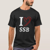 Ham Radio Operator I love SSB QSO Amateur Radio Tシャツ (正面)