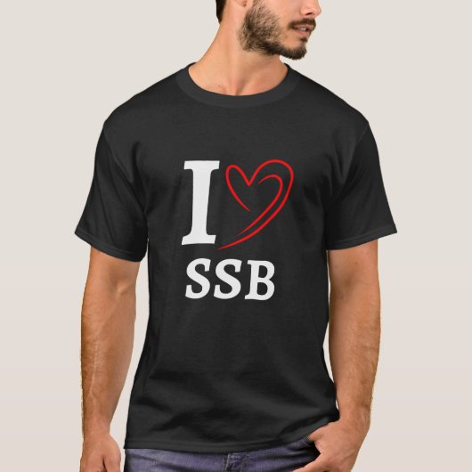 Ham Radio Operator I love SSB QSO Amateur Radio Tシャツ (正面)