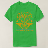 Ham Radio Operator Im a Licensed Ham Radio Profess Tシャツ (デザイン正面)