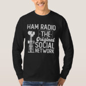Ham Radio Operator Network Radio Antenna Radio Com Tシャツ (正面)