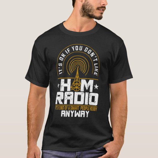 Ham Radio Operator Radio Amateur Morse Hobby Code Tシャツ (正面)