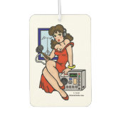 Ham Radio Pin-up Girl Air Freshener （コールサイン付き） カーエアーフレッシュナー (正面)