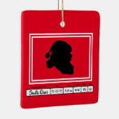 Ham Radio QSLカードクリスマスオーナメント セラミックオーナメント (右)