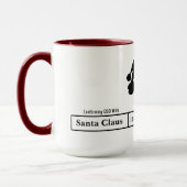 Ham Radio QSLカードサンタマグ マグカップ (左)