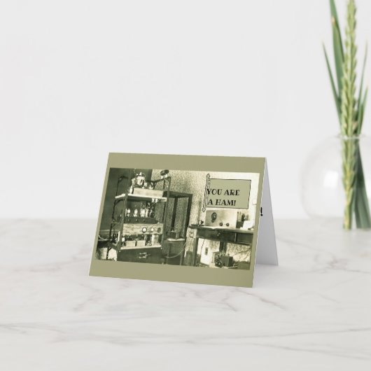 HAM RADIO SETUP 1930'S AMATEUR PHOTO カード (正面)