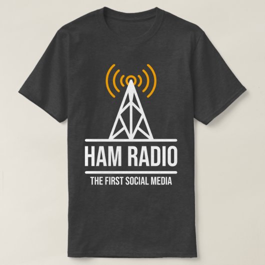 Ham Radio The First Social Media (1) Tシャツ (デザイン正面)
