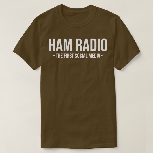 Ham Radio The First Social Media (2) Tシャツ (デザイン正面)