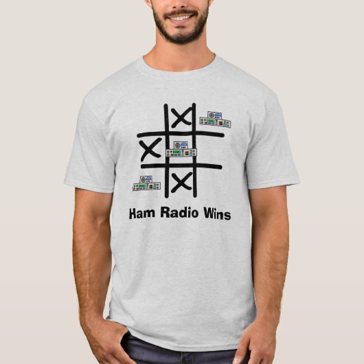 Ham Radio Tic Tac Toe Tシャツ (正面)