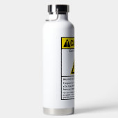 Ham Shackおもしろい Caution Radio Operator(HAM Shack Ca ウォーターボトル (右面)