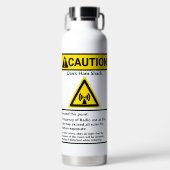 Ham Shackおもしろい Caution Radio Operator(HAM Shack Ca ウォーターボトル (正面)