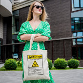 Ham Shackおもしろい Caution Radio Operator(HAM Shack Ca トートバッグ