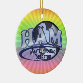 HAM WORLD LOGOアマチュアラジオ セラミックオーナメント (右)