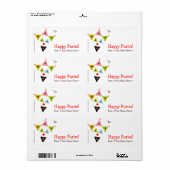 "Hamantaschenピエロ"ミシュローチマノットラベル ラベル (フルシート)