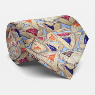 Hamantaschen Tie w original art by Adela Camille ネクタイ