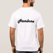 Hamboneはイルカを好みます Tシャツ (裏面)
