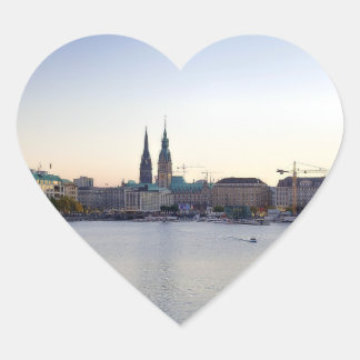 Hamburg Aufkleber Sticker Hafen Herz ハートシール