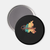 Hamburg Bundesland Deutschland Heimat マグネット (正面/裏面)