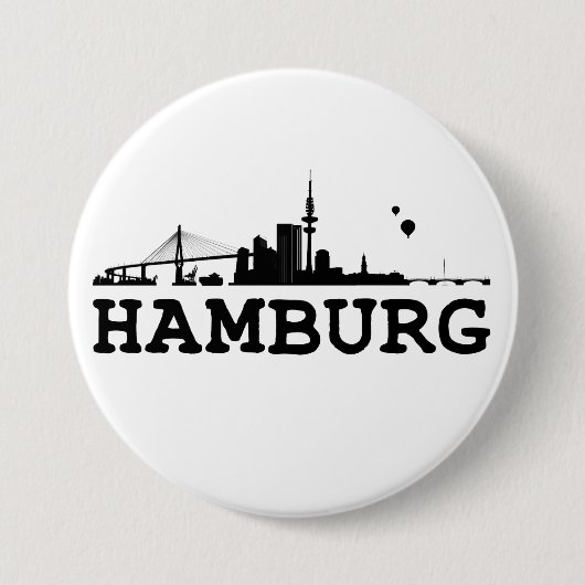 Hamburg Button / Anstecker / Pin 缶バッジ (正面)