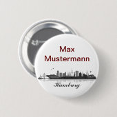 Hamburg Button / Anstecker / Pin 缶バッジ (正面&裏面)