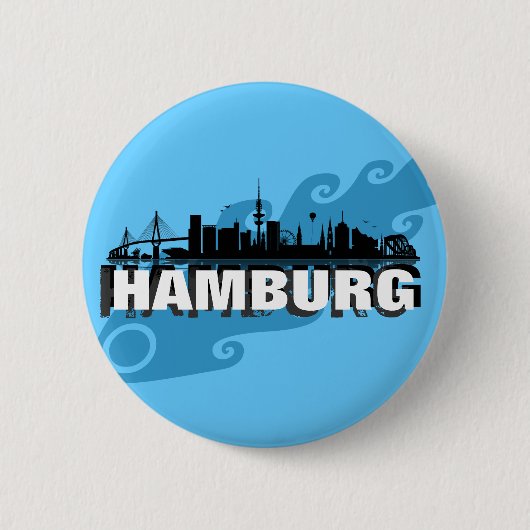 Hamburg Button / Anstecker / Pin 缶バッジ (正面)