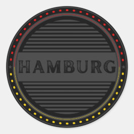 Hamburg City Pride Emblem – German Identity ラウンドシール