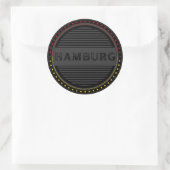 Hamburg City Pride Emblem – German Identity ラウンドシール (バッグ)