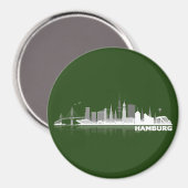 Hamburg City Skyline Magnet / kühlschrankmagnet マグネット (正面/裏面)