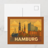 Hamburg Germany City Art ポストカード (正面/裏面)