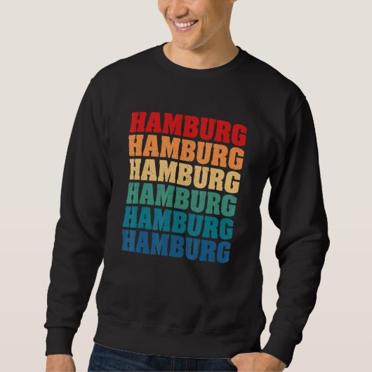 Hamburg Hamburger Northern Germany Harbor Low Germ スウェットシャツ (正面)