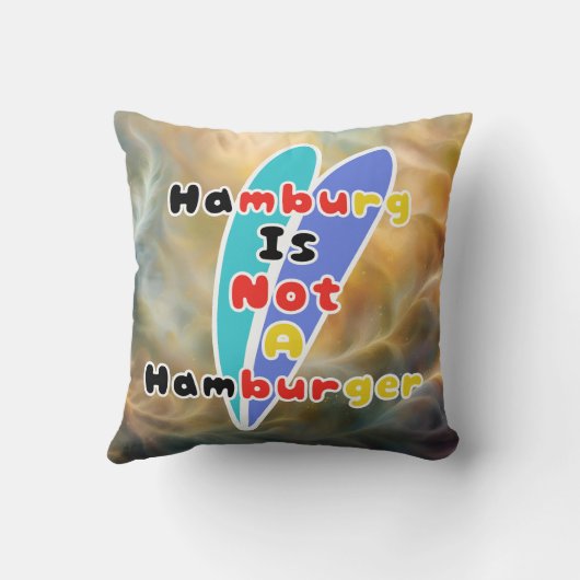 Hamburg Is Not A Hamburger クッション (裏面)