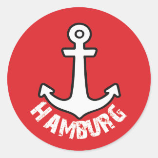 Hamburg Logo Classic Round Sticker ラウンドシール
