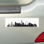 Hamburg Skyline Aufkleber バンパーステッカー (車上)