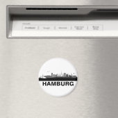 Hamburg Skyline Kühlschrank Magnet マグネット (インサイチュ (食洗機))