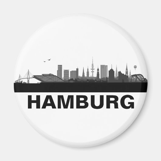 Hamburg Skyline Kühlschrank Magnet マグネット (正面)