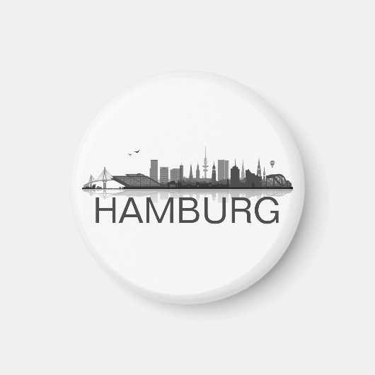 Hamburg Skyline Kühlschrank Magnet マグネット (正面)