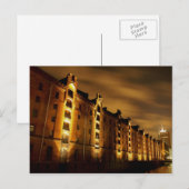 Hamburg - Speicherstadt bei Nacht - Postkarte ポストカード (正面/裏面)