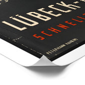 Hamburg Travemunde Lubeck Germany Vintage Travel ポスター (角)