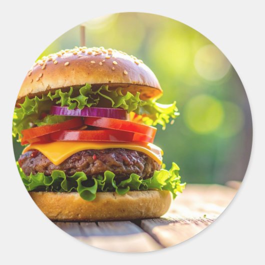hamburger ラウンドシール (正面)
