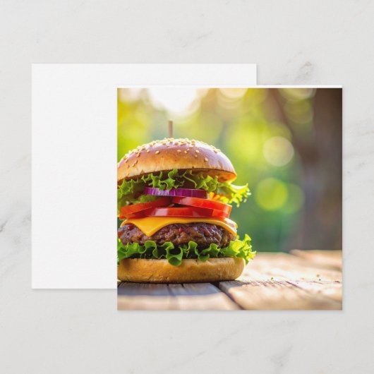 hamburger 招待状 (正面/裏面)