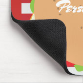 Hamburger cheeseburger cute cafe マウスパッド (コーナー)