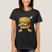 Hamburger Kids Men Women Cheeseburger Tシャツ (正面)