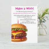 Hamburger Party Cookout | Kids Birthday 招待状 (スタンド正面)