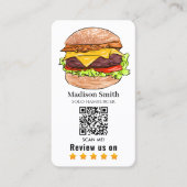 hamburger  review QR Code  名刺 (正面)